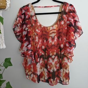 Guess Butterfly Sleeves Blouse